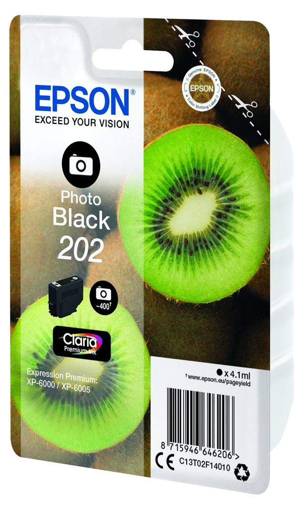 Epson Tintenpatrone photo black Claria Premium 202        T Produktbild 