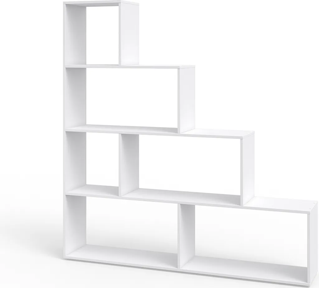 Étagère Blanche Grande Capacité Vicco 163x155cm avec 10 Compartiments