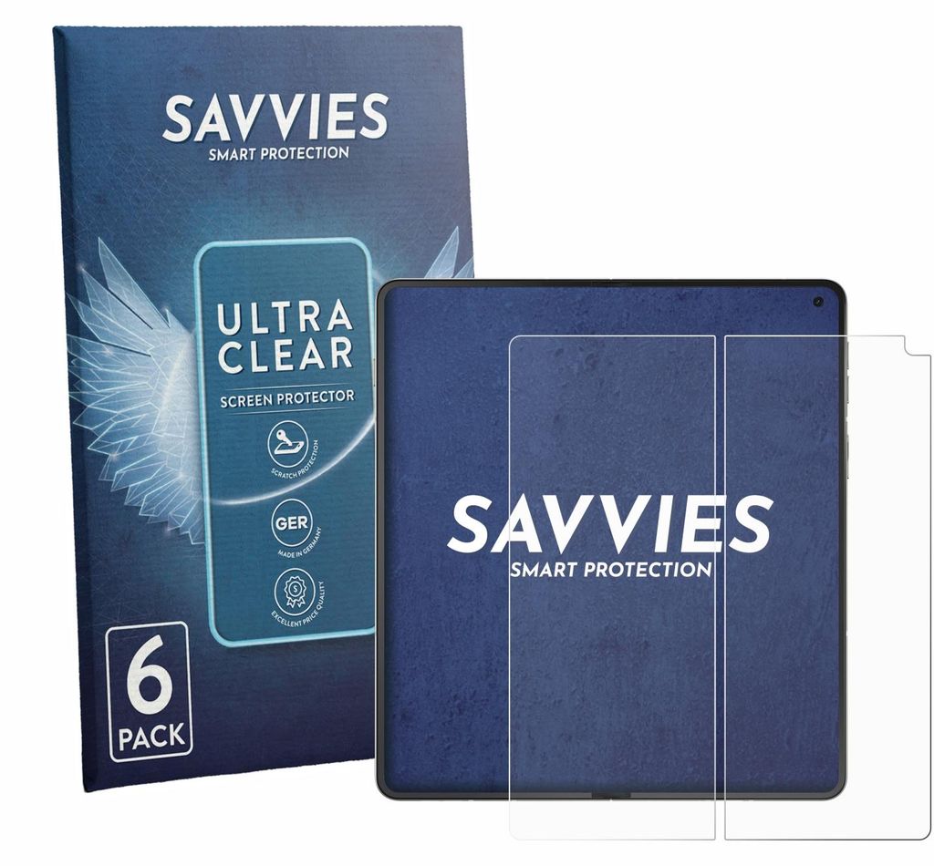 6x Für Motorola Razr Fold (Inneres Display) Schutzfolie Savvies Displayschutz Display Schutz Folie Klar Transparent