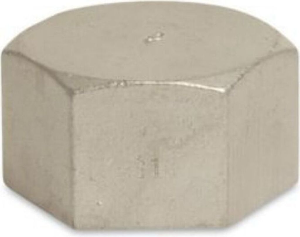 Gewindefitting Edelstahl Kappe 2" IG 10bar