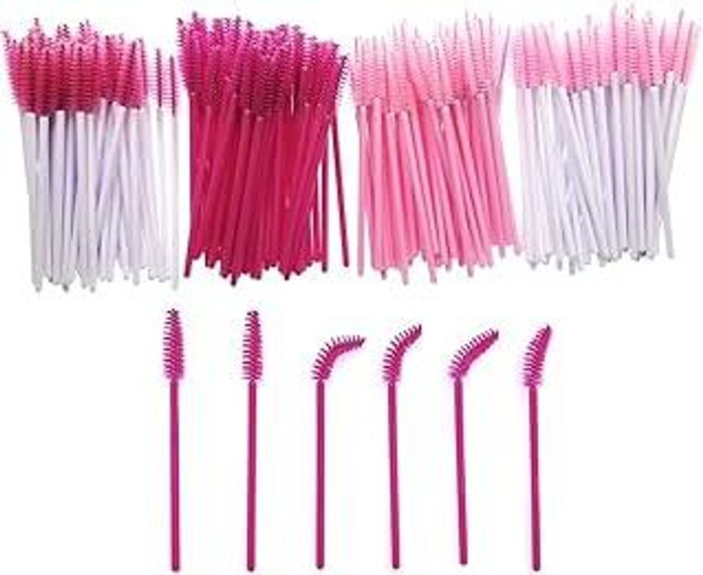 JZK 200x Kunststoff Einweg Wimpern Bürste Wimpernbürsten Set wimpernbürstchen Mascara Bürste Mascara Wand Applicator für Augenwimper Extension