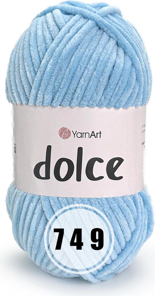 YarnArt Dolce (100g/120m) Y 749 hellblau Produktbild 