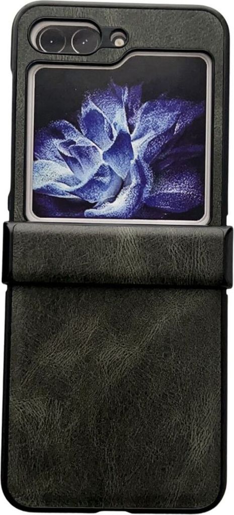 König Design Hülle kompatibel mit Samsung Galaxy Z Flip5 5G Kunststoff Soft Handyhülle - Handy Case Grau