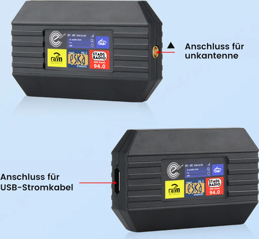 Adaptateur Radio Numérique DAB+ USB avec Antenne pour Poste Android - 5
