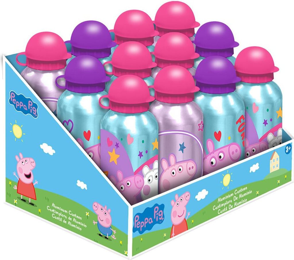 Peppa Pig Aluminium-kantine 500ml 3 Sortiert Rosa  Rosa One Produktbild 