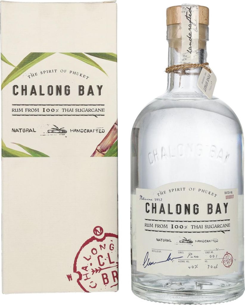 Chalong Bay PURE CANE Spirit Drink 40% Vol. 0,7l in Geschenkbox