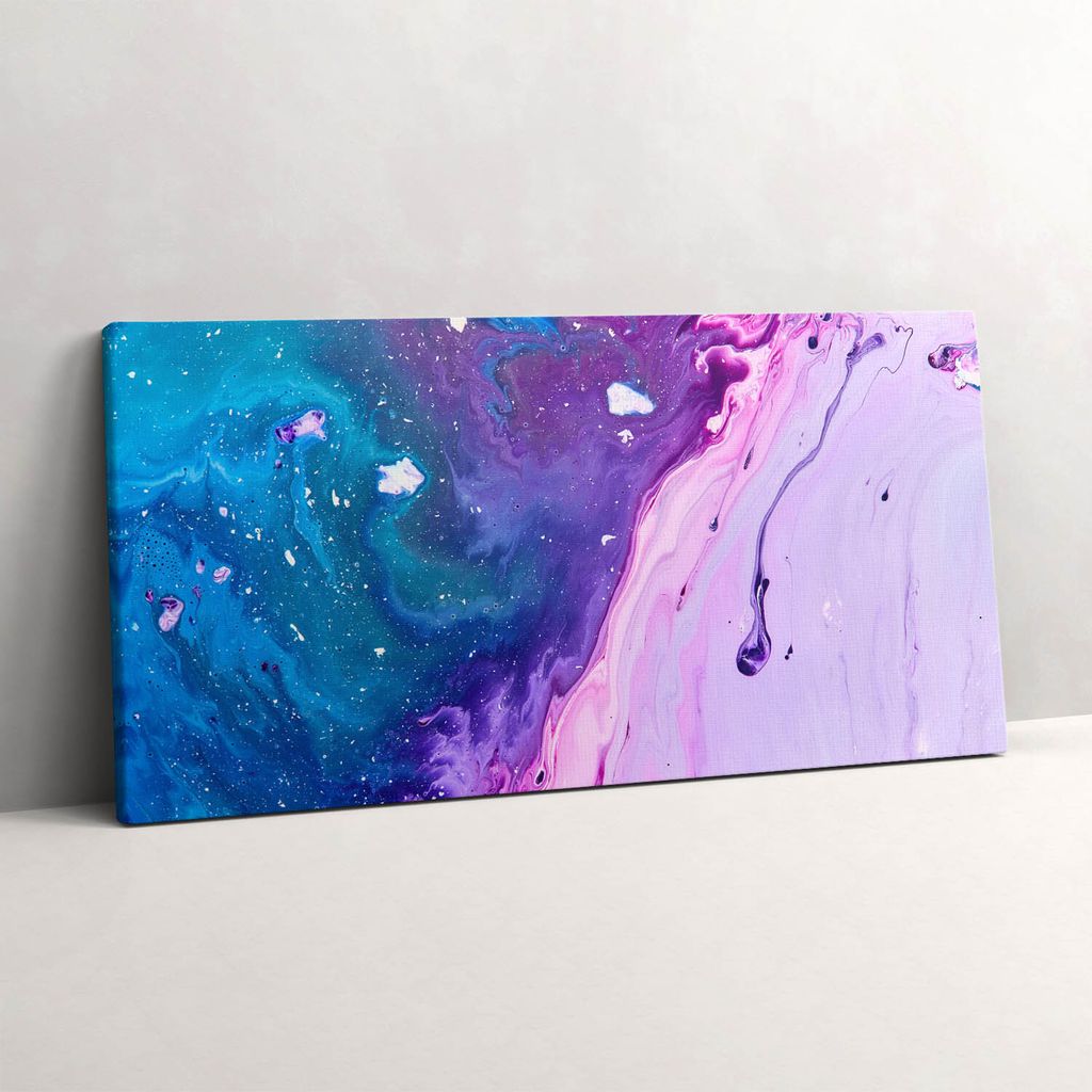 Acryl-Hintergrund mit Farbe – Leinwandbild Wandbild – 100x50 cm – Leinwandbilder – Wandbilder – Schlafzimmer – Flur