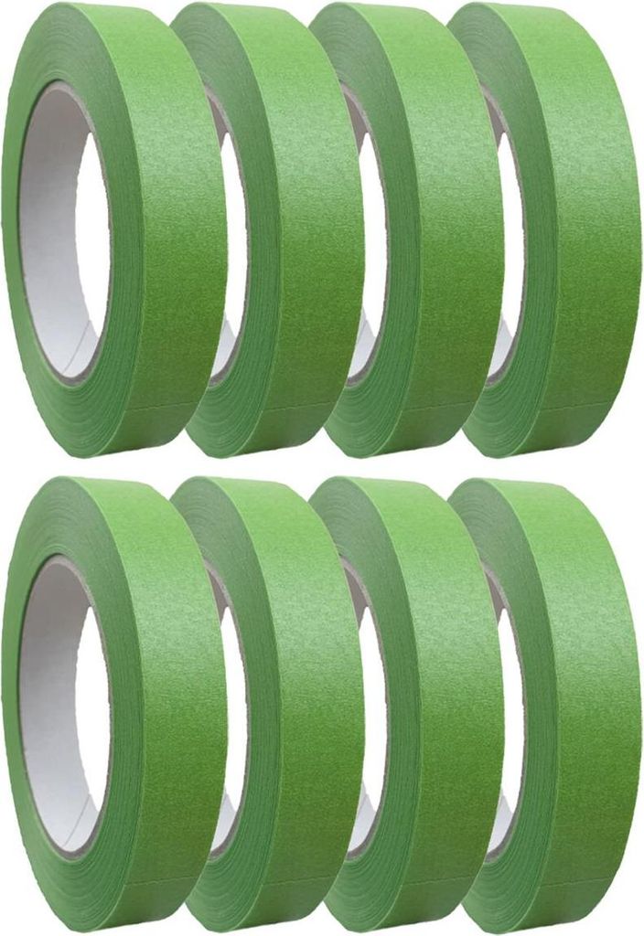 8 rolí profesionální+ jemné krepové pásky zelené 19 mm x 50 Obrázek produktu 