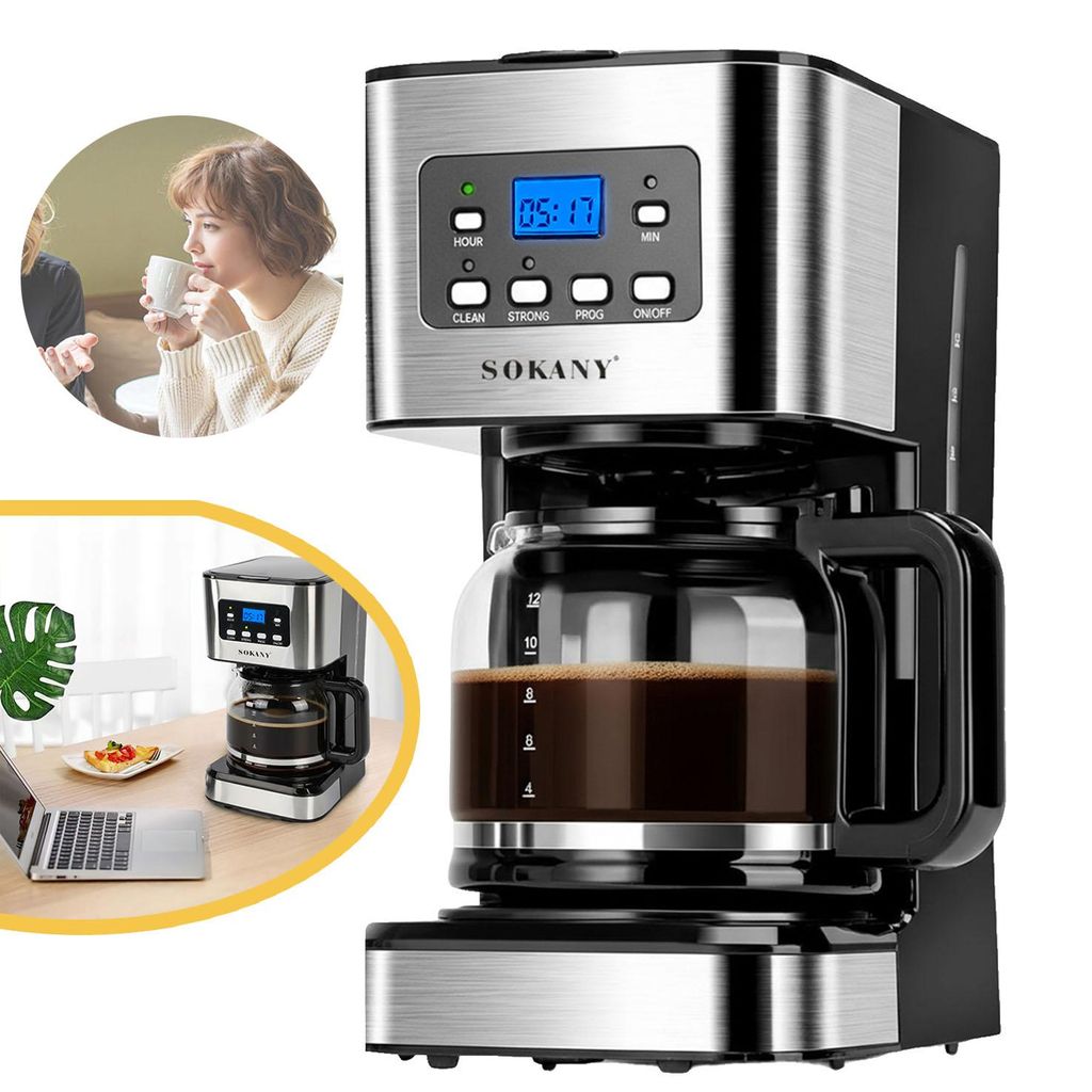 Kaffeemaschine mit Timer, Tropfstopp, Filterkaffeemaschine, Produktbild 