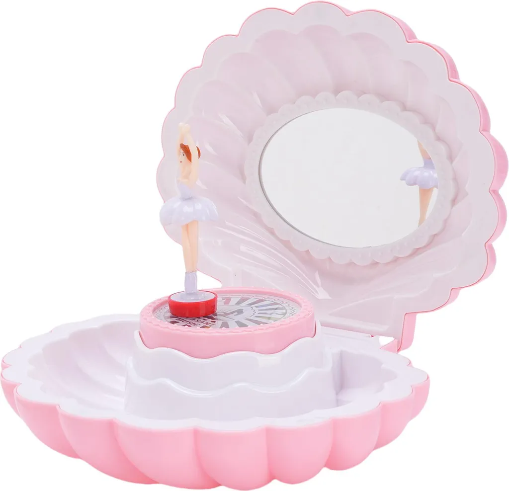 Scatola Musicale Portagioie per Bambine - Rosa con Specchio e Carillon