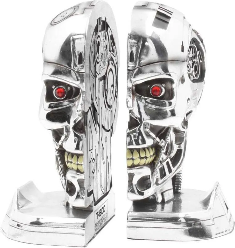 Serre-livres Terminator 2 : Stabilisez vos Livres avec le Crâne T-800