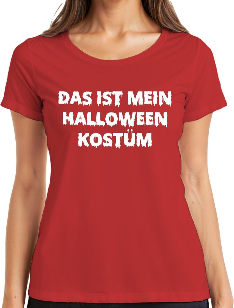 Das ist mein Halloween Kostüm Lustig Spruch Verkleidung Gruselig Damen T-Shirt, Rot, 3XL