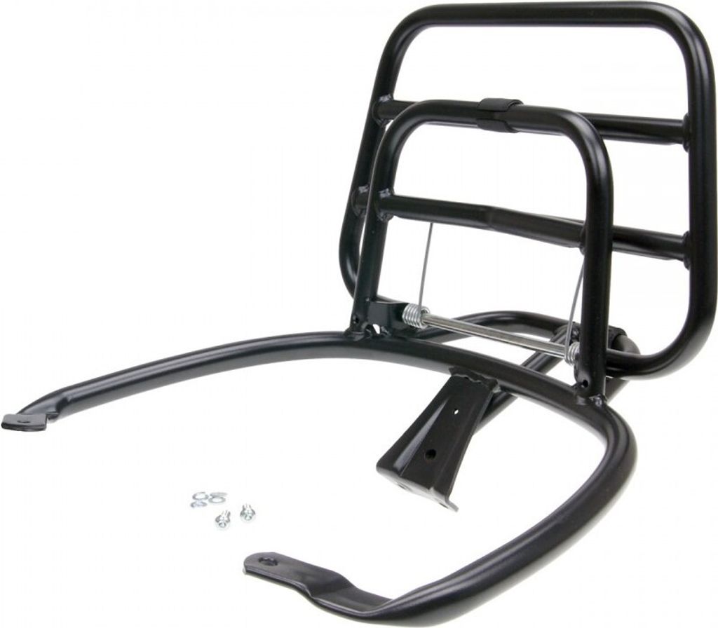 Top Case Träger / Gepäckträger klappbar schwarz für Vespa Primavera / Sprint