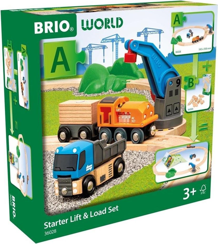 Zestaw startowy BRIO World Train Set Lift & Load Set Zdjęcie produktu 