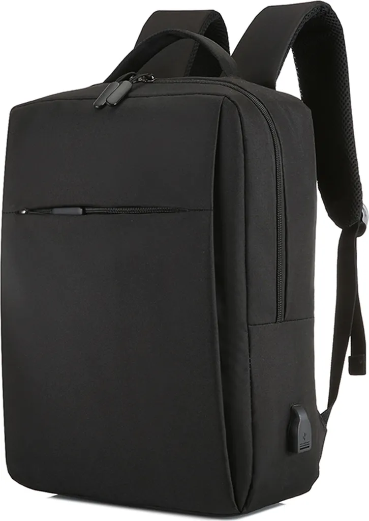 Sac à dos ordinateur portable 17 pouces noir avec port USB intégré
