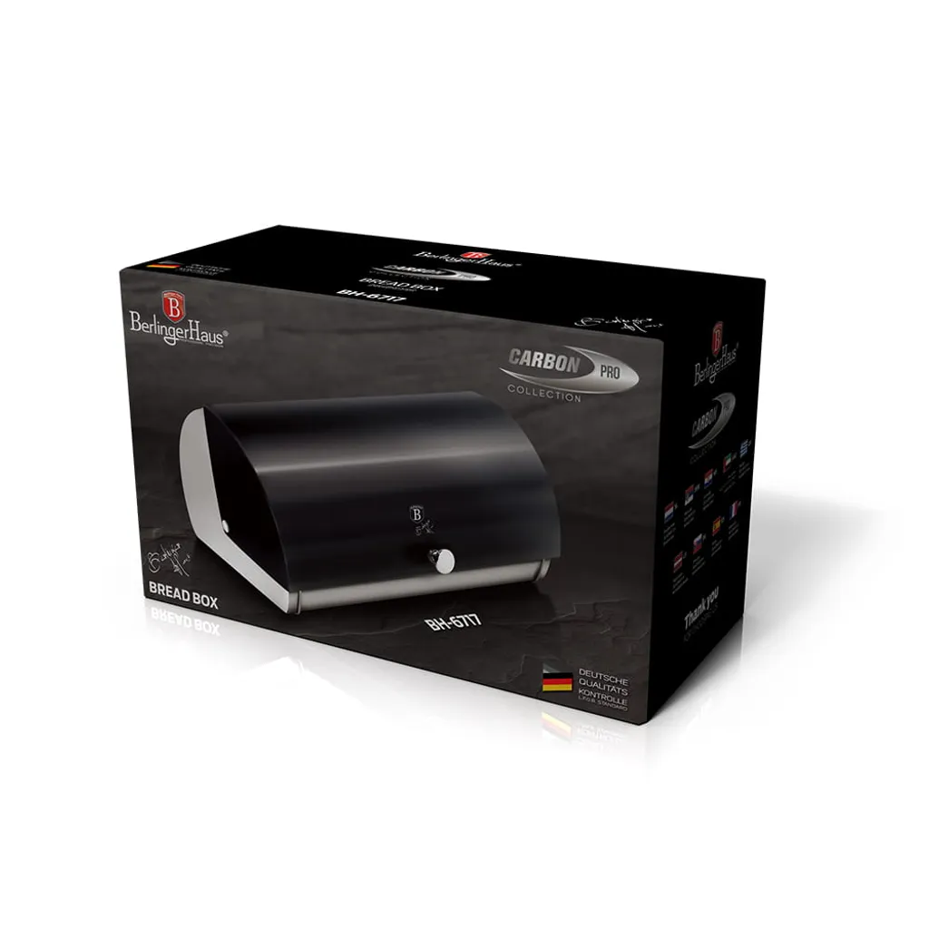 Contenitore Pane Berlinger Haus BH6717 Carbon Pro - Acciaio e Stile - 3