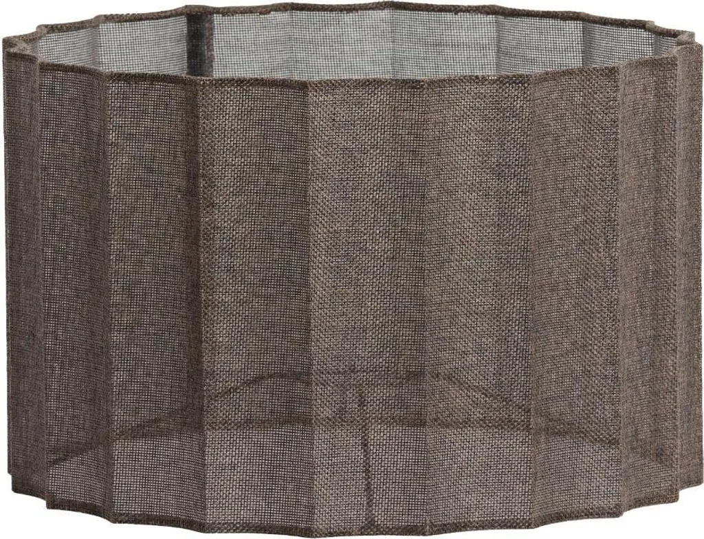 Abat-jour Disli marron textile Ø 35cm E27 Light & Living 2235945