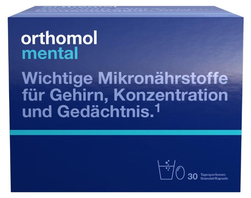 Orthomol Mental - dla mózgu, koncentracji i pamięci - z Zdjęcie produktu 