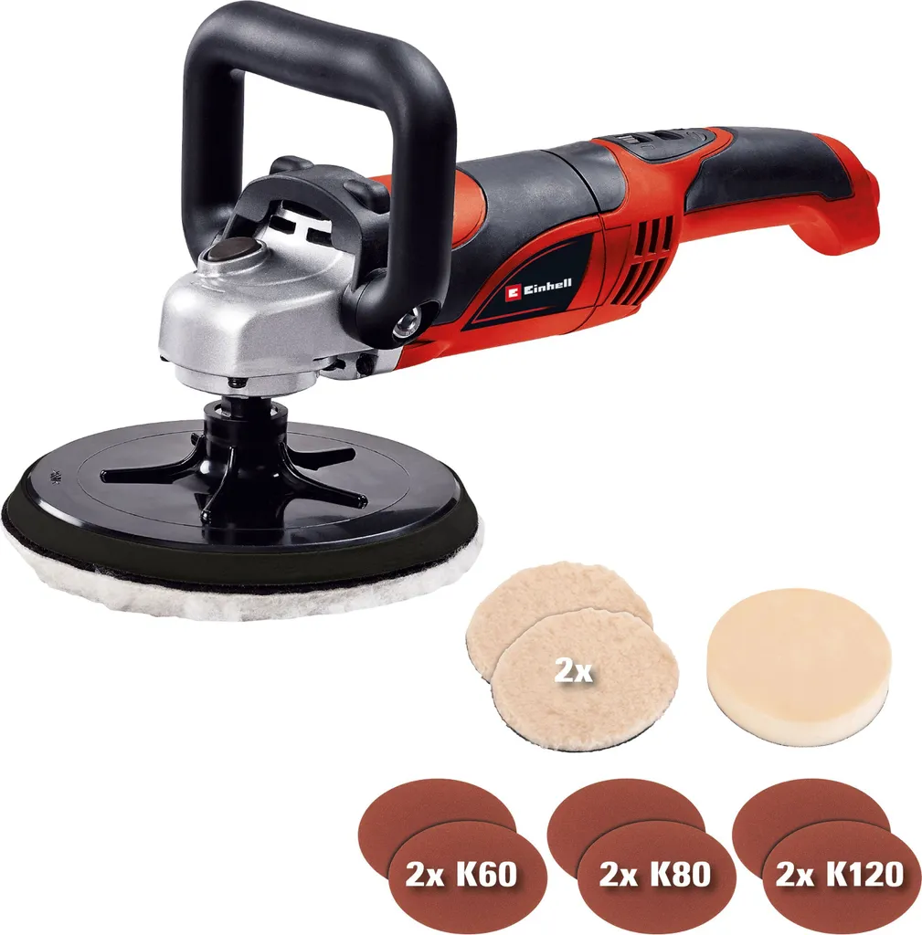 Machine à polir et à poncer Einhell de 180mm pour rénovation complète - 18