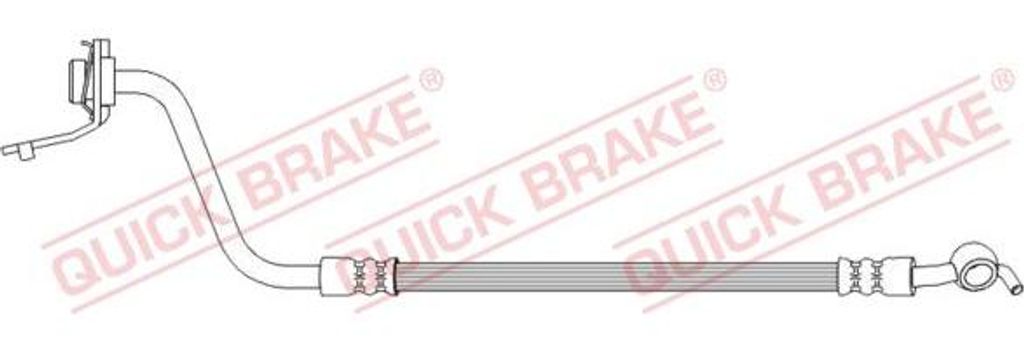 QUICK BRAKE 50.737 Bremsschlauch OE 587372B010 kompatibel mit Santa Fe, Sorento