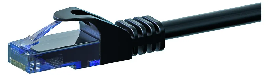 Cavo di Rete CAT6a Professional 0,50m - Rame CU U/UTP Nero