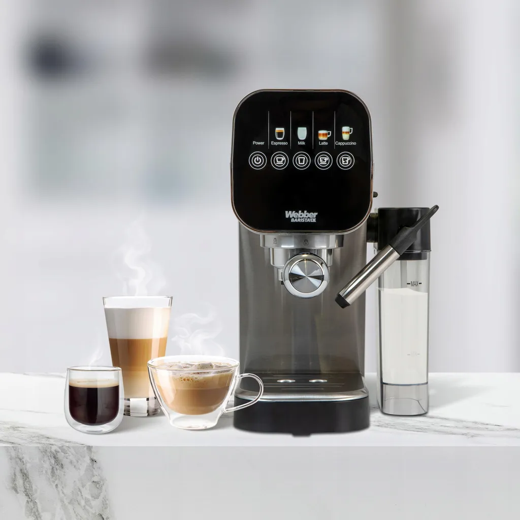 Cafetière expresso à piston Webber H5 avec pression de 20 bar noir - 5