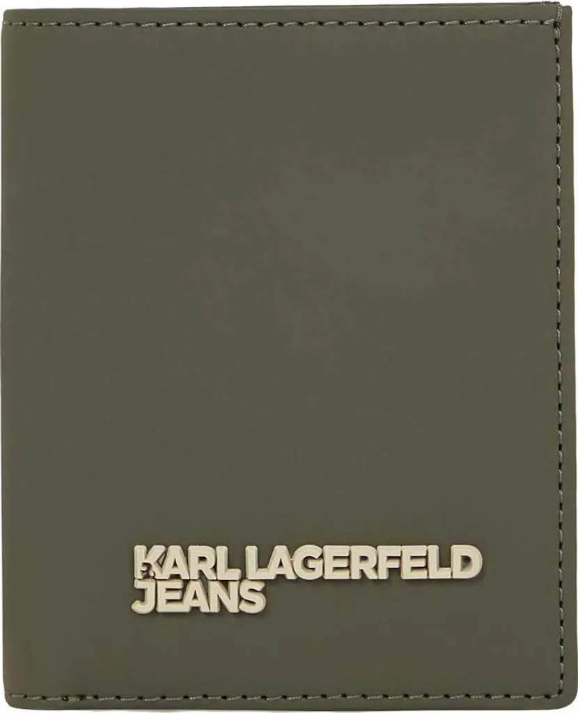 Portefeuille Vert Karl Lagerfeld pour Homme - Design Enduit et Durable