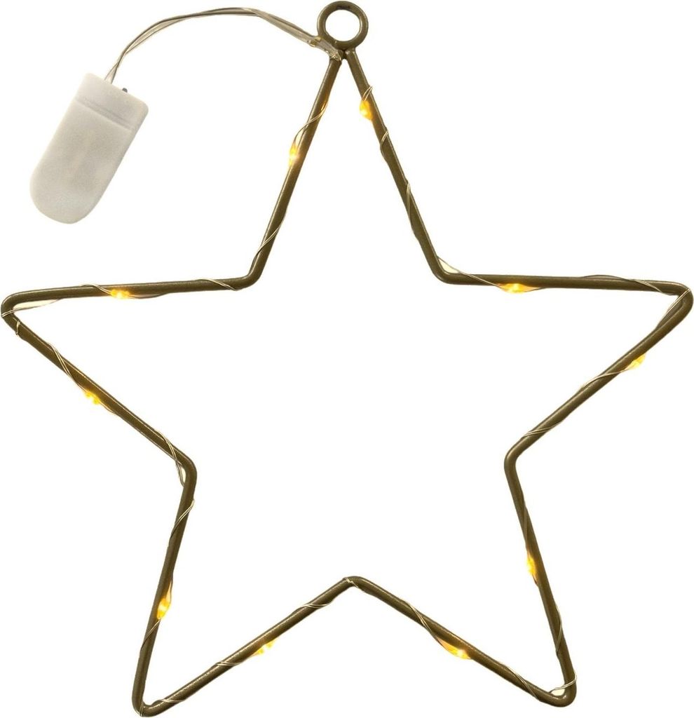 LED-STERN, Metallstern, Weihnachtsdeko GOLD Ø 25cm Produktbild 