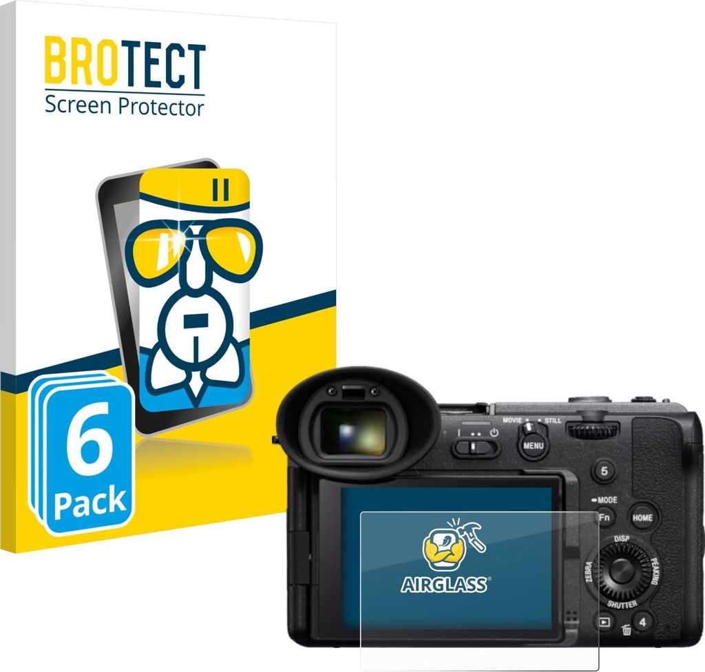6x BROTECT Schutzglas für Sony Cinema Line FX2 Schutzfolie Panzer Folie Glas Display Schutz klar