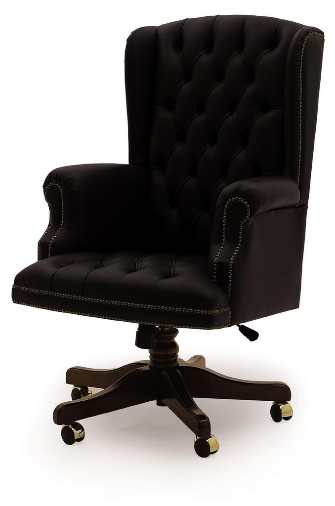 Klassischer Drehsessel auf Rollen Bürostuhl für Chef Bürostuhl Italienischer Neu