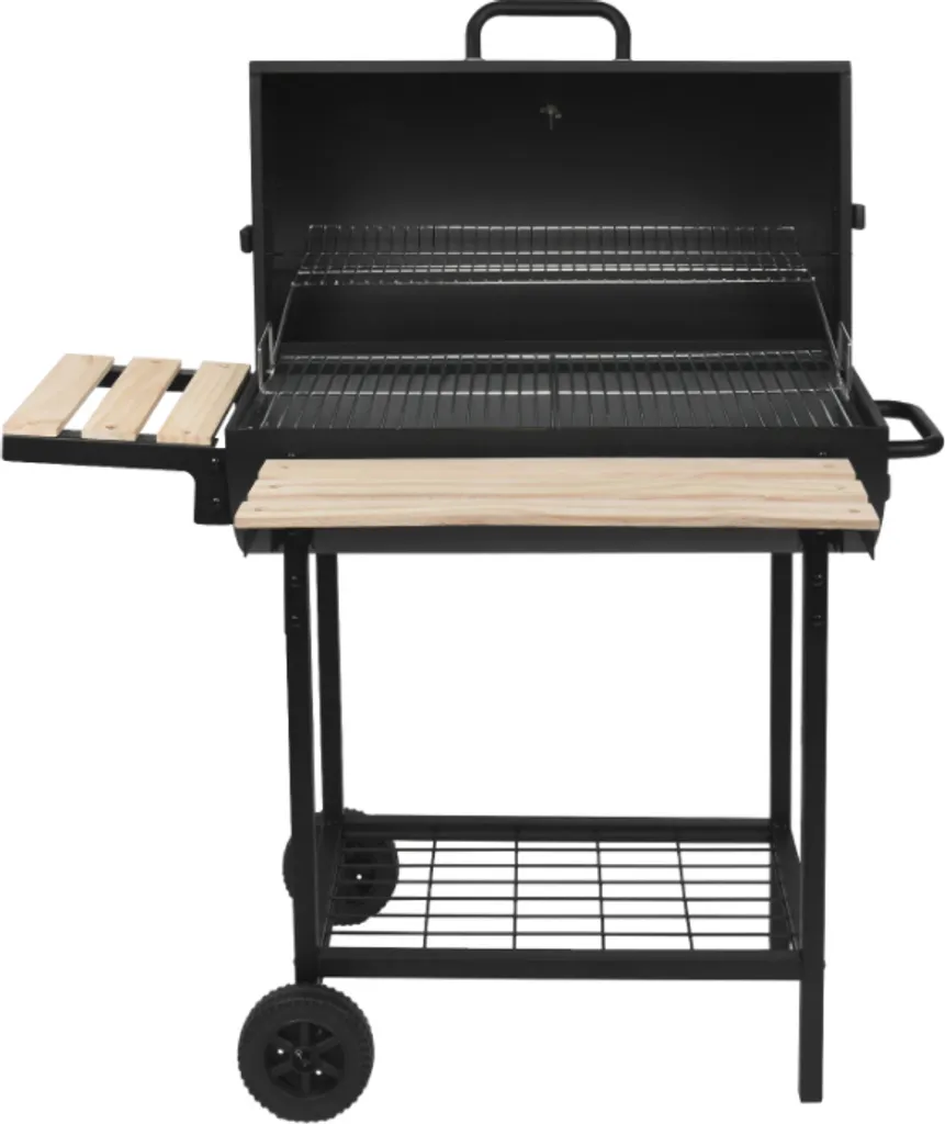 Grand barbecue familial à charbon Red Deco KENTUCKY avec grille XXL