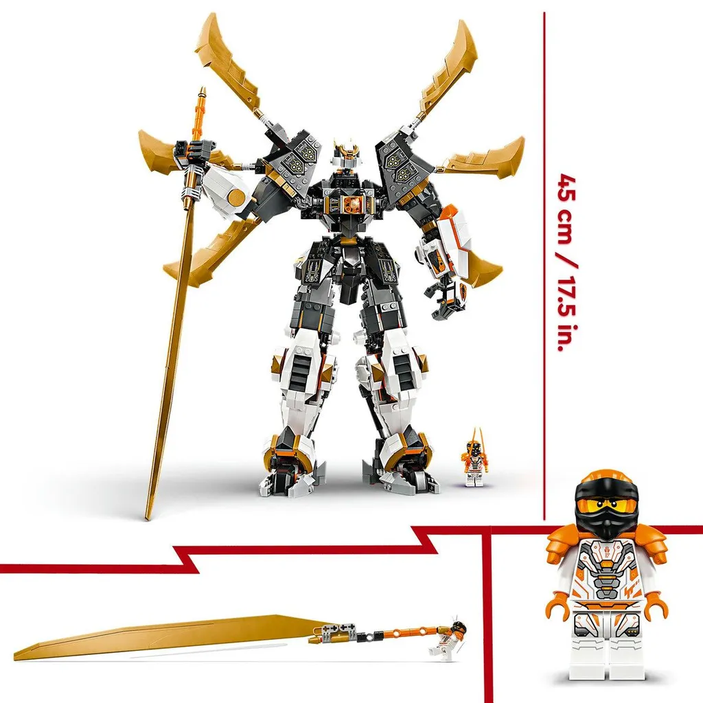 Construction LEGO Ninjago 71821 stable et articulée Robot de Cole - 32