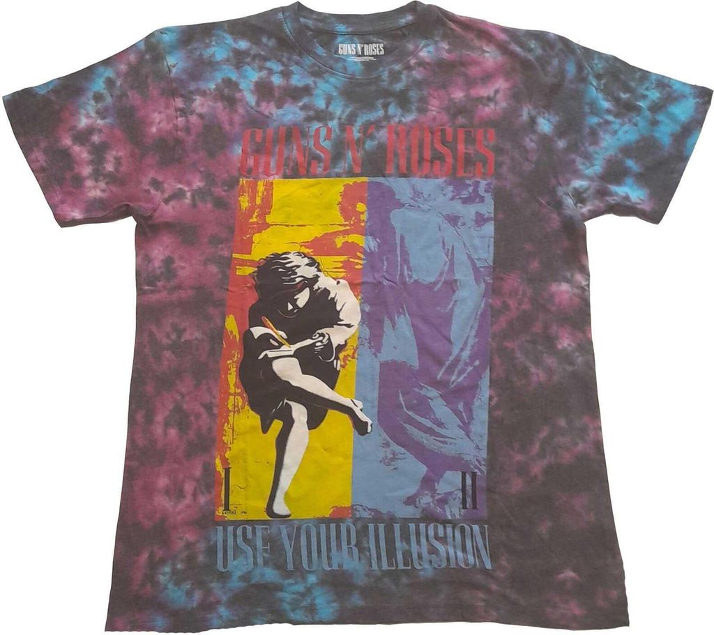 Guns N Roses - "Use Your Illusion" T-Shirt für Herren/Damen Uni RO3784 (L) (Blau)