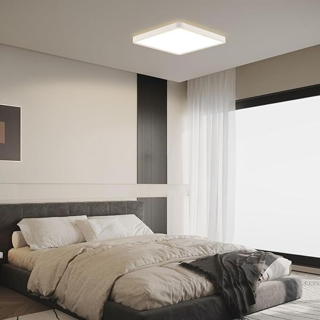 ZMH LED stropné svetlo biele kúpeľňa byt 23W teplá biela Obrázok produktu 6