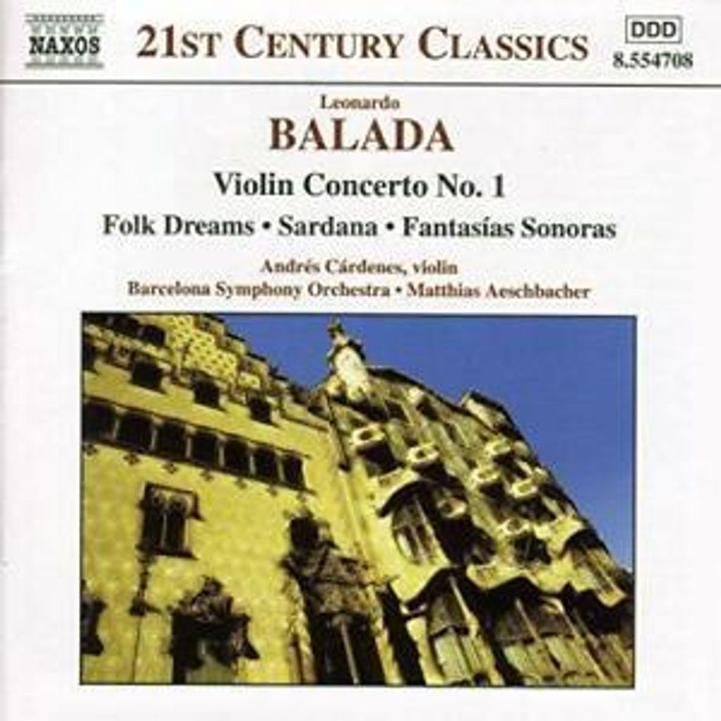 laFeltrinelli Balada Leonardo: Concerto per Violino Nr 1 - Folk Dreams - Sardana, Klassisch, CD, Physische Medien, Adult, 1 Disks, 02/2004