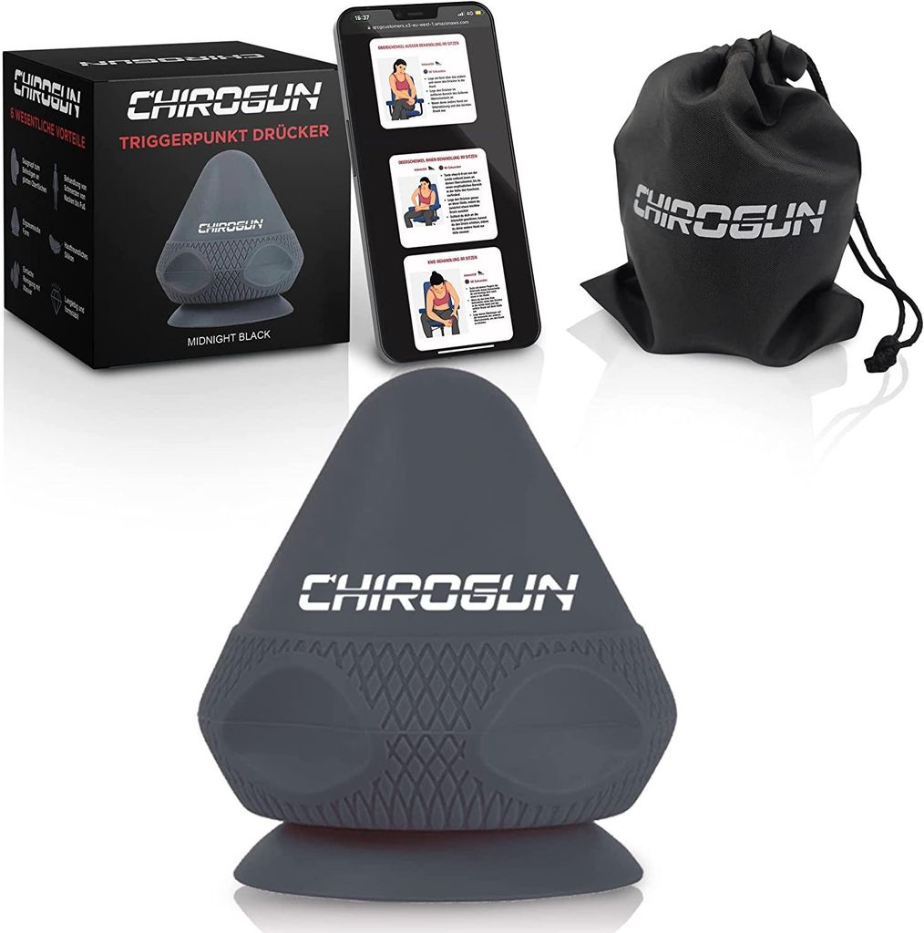 CHIROGUN Triggerpunkt One mit Saugnapf für Gezielte Schmerzlinderung, Fördert Flexibilität & Entspannung, Hautfreundlichkeit Silikon.