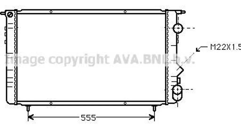 Radiateur de refroidissement moteur Espace - AVA RTA2150 qualité origine