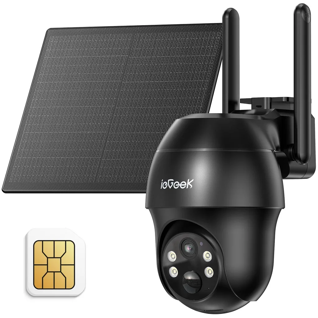 Caméra 4G Extérieure sans Wi-Fi : Surveillance Solaire 2K Anti-Intrusion