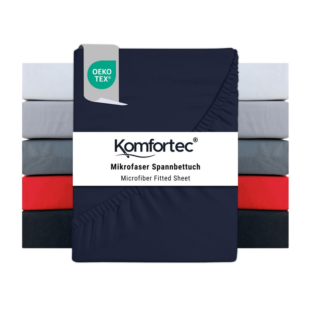 Komfortec Spannbettlaken 140x200 cm, Bettlaken Produktbild 1