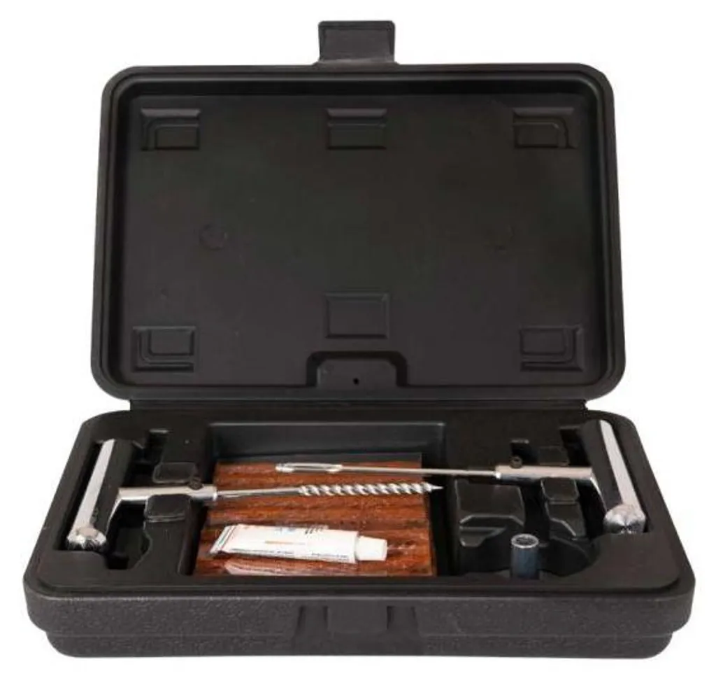 Kit réparation pneus Topgear robuste avec mèches vulcanisées haute qualité