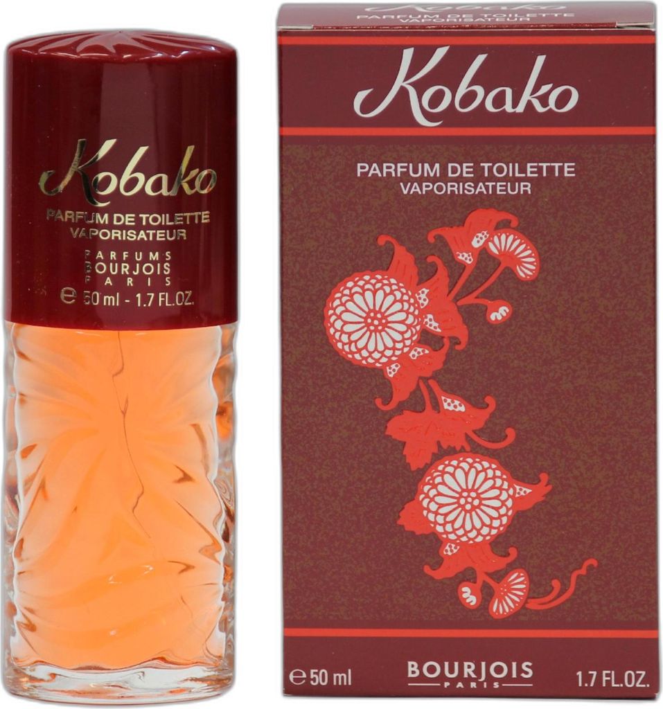 A perfume bottle and its box are displayed side-by-side against a white background.