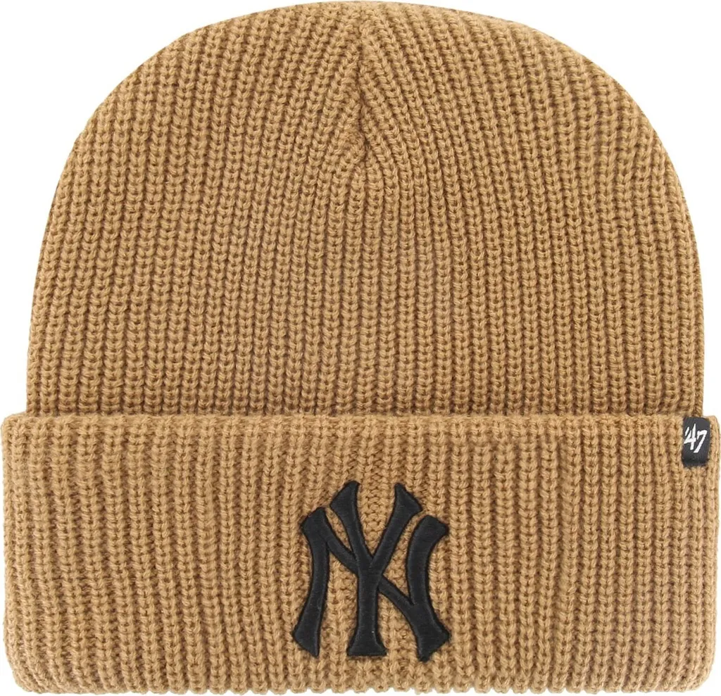 47 Brand Beanie Cappello invernale - UPPER New York Yankees camel
