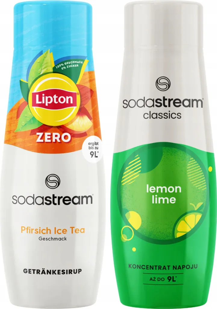 SodaStream Lipton Zero Pesca + Limone Lime: Idratazione Zero Calorie