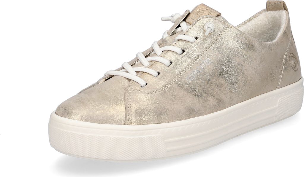 Remonte Damen Leder Sneaker metallic Produktbild 