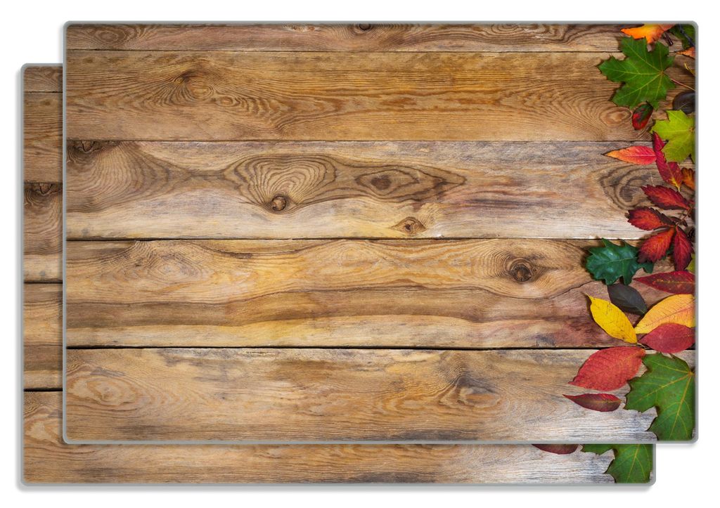 Wallario Frühstücksbrettchen 2er Set aus Glas, je 20 x 30 Produktbild 
