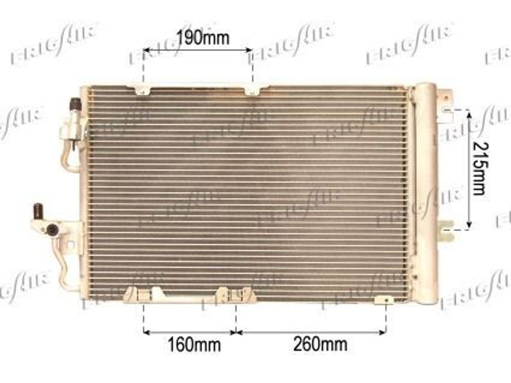 FRIGAIR 0807.2021 Kondensator Klimaanlage Klimakondensator für OPEL ZAFIRA B (A05)