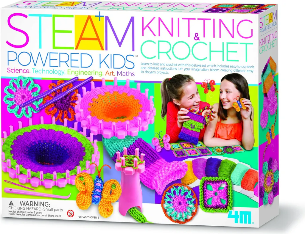 Activité manuelle Tricot et Crochet STEAM Kids pour débuter sans aide
