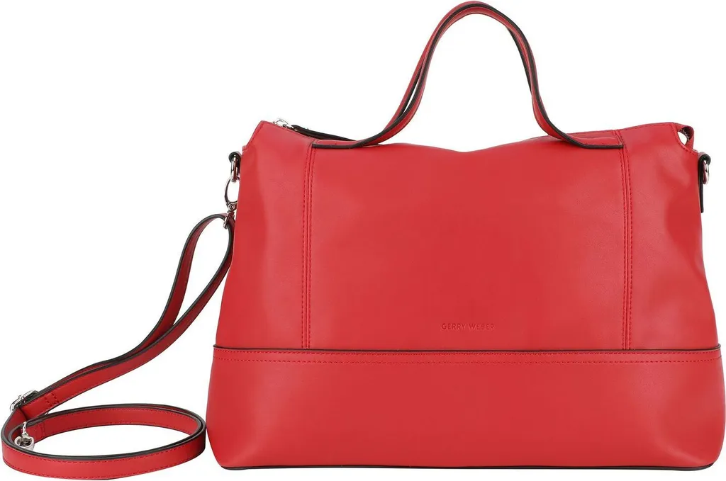 Sac à main rouge compartimenté sac à épaule léger et spacieux femme