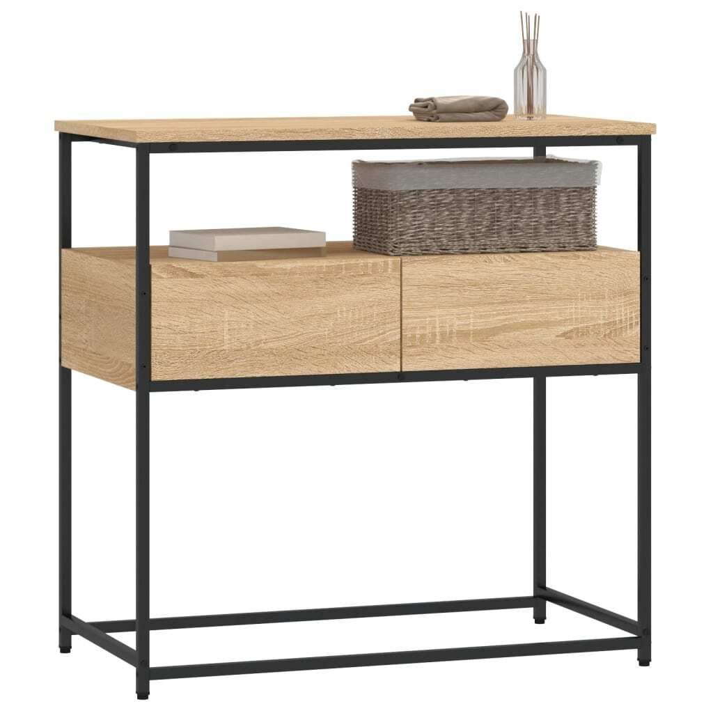 "Winter Sale" Konsolentisch Sonoma-Eiche 75 x 40 x 75cm Holzwerkstoff - clorisNeu880679 - Konsolentische