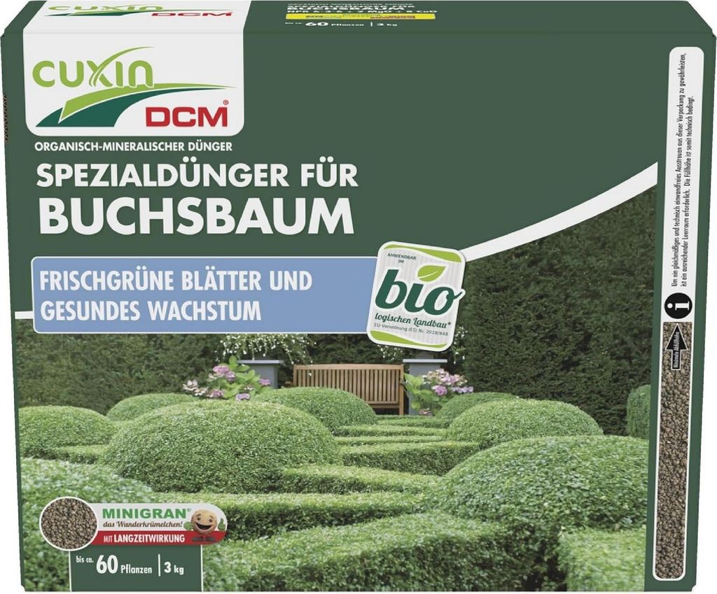 Cuxin DCM Spezialdünger Buchsbaum 3 kg Minigran Produktbild 
